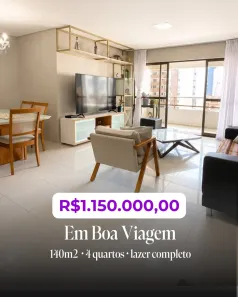 Apartamento com 4 Quartos à venda, 137m² no Boa Viagem, Recife