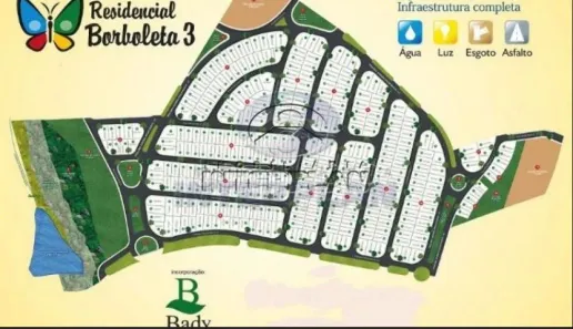 Lote/Terreno à venda, 220m² no Borboleta III, Bady Bassitt