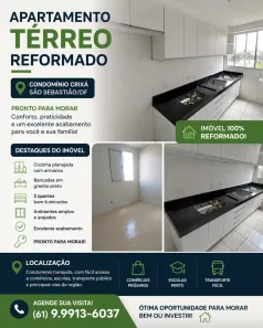Apartamento com 2 Quartos à venda, 1800m² no Crixá, Brasília