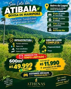 Lote/Terreno à venda, 600m² no Roseira, Mairiporã