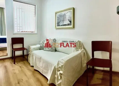 Flat com 1 Quarto para alugar, 34m² no Cerqueira César, São Paulo