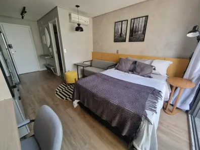 Flat com 1 Quarto para alugar, 24m² no Vila Nova Conceição, São Paulo