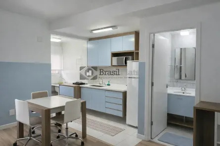 Apartamento com 1 Quarto para alugar, 33m² no Cidade Monções, São Paulo