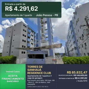 Apartamento com 1 Quarto à venda, 42m² no Alto do Mateus, João Pessoa