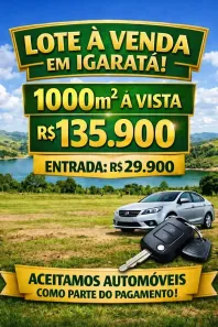Lote/Terreno à venda, 1000m² no Centro, Igaratá