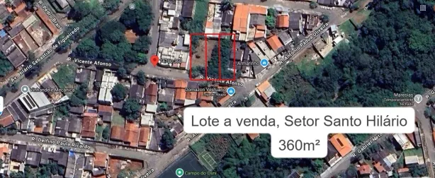 Lote/Terreno à venda, 360m² no Santo Hilário, Goiânia
