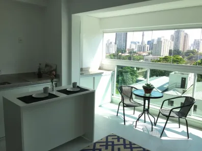 Apartamento com 1 Quarto para alugar, 35m² no Santo Amaro, São Paulo