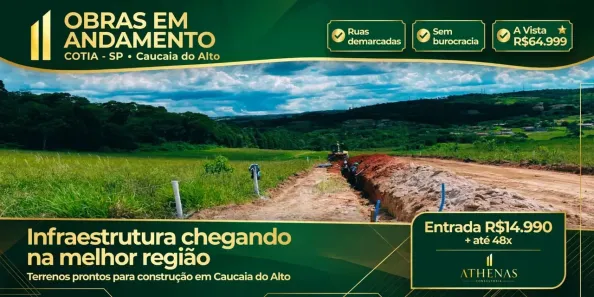 Lote/Terreno à venda, 500m² no Jardim São Luiz (Caucaia do Alto), Cotia