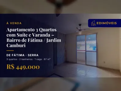Apartamento com 3 Quartos à venda, 67m² no de Fátima, Serra