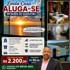 Casa com 2 Quartos para alugar, 100m² no Barra de Guaratiba, Rio de Janeiro