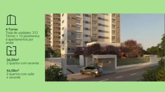 Apartamento com 2 Quartos à venda, 36m² no Jiquiá, Recife