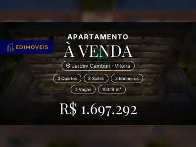 Apartamento com 3 Quartos à venda, 103m² no Jardim Camburi, Vitória