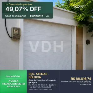 Casa com 2 Quartos à venda, 76m² no Mal Cozinhado, Horizonte