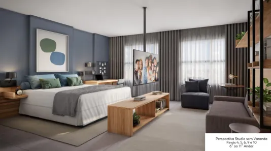 Apartamento com 1 Quarto à venda, 47m² no Condomínio Itamaraty, Ribeirão Preto