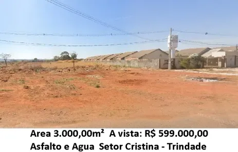 Lote/Terreno à venda, 3000m² no Setor Cristina II Expansão, Trindade