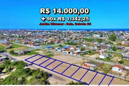 Lote/Terreno à venda, 300m² no Jardim Ultramar, Balneário Gaivota