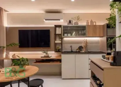 Apartamento com 1 Quarto para alugar, 28m² no Mirandópolis, São Paulo