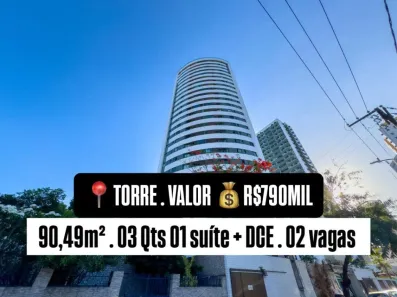 Apartamento com 3 Quartos à venda, 90m² no Torre, Recife