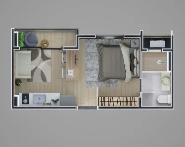 Apartamento com 1 Quarto à venda, 24m² no Paraíso, São Paulo