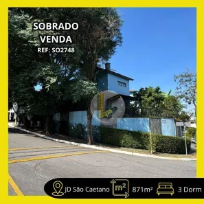 Sobrado com 3 Quartos à venda, 871m² no Jardim São Caetano, São Caetano do Sul