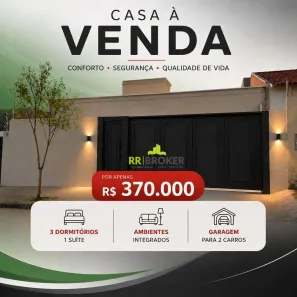 Casa com 3 Quartos à venda, 117m² no Jardim Caetano II, São José do Rio Preto