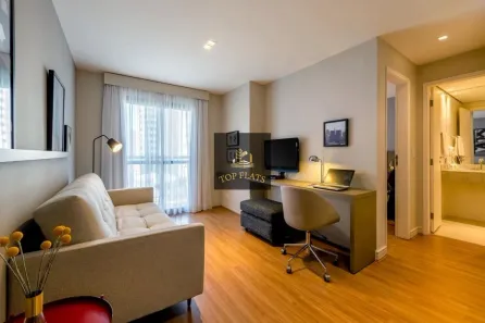 Flat com 1 Quarto para alugar, 35m² no Indianópolis, São Paulo