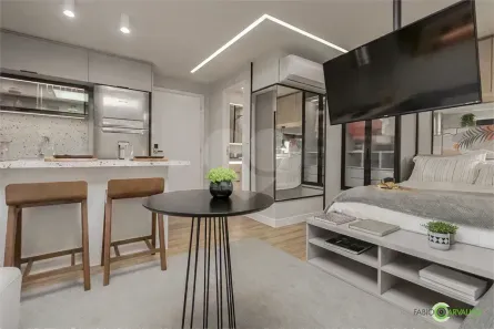 Apartamento com 1 Quarto à venda, 29m² no Jardim do Salso, Porto Alegre