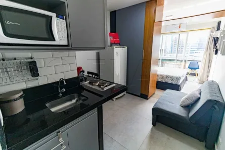 Flat com 1 Quarto para alugar, 27m² no Pinheiros, São Paulo