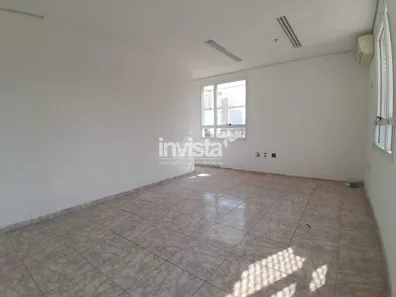 Sala Comercial com 1 Quarto para alugar, 44m² no Vila Mathias, Santos