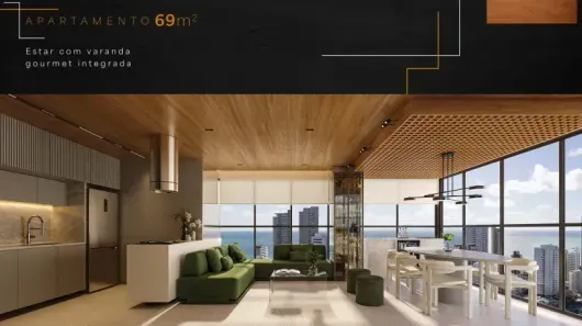 Apartamento com 2 Quartos à venda, 69m² no Boa Viagem, Recife