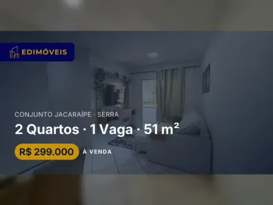 Apartamento com 2 Quartos à venda, 51m² no Conjunto Jacaraípe, Serra
