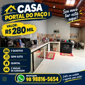 Casa com 3 Quartos à venda, 162m² no Centro, Paço do Lumiar