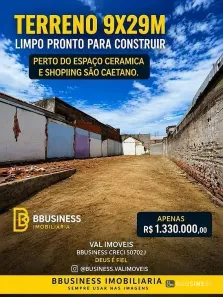 Lote/Terreno à venda, 10m² no Cerâmica, São Caetano do Sul