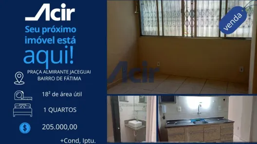 Apartamento com 1 Quarto à venda, 17m² no Centro, Rio de Janeiro