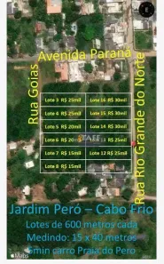 Lote/Terreno à venda, 7200m² no Jardim Peró, Cabo Frio