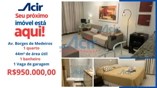 Flat com 1 Quarto à venda, 43m² no Lagoa, Rio de Janeiro