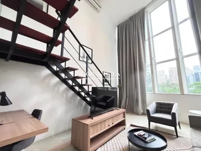 Apartamento com 1 Quarto para alugar, 60m² no Cidade Monções, São Paulo