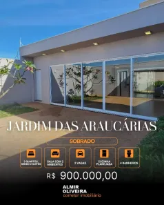 Sobrado com 3 Quartos à venda, 241m² no Jardim das Araucárias, Sertãozinho