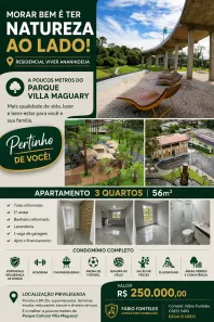 Apartamento com 3 Quartos à venda, 56m² no Centro, Ananindeua