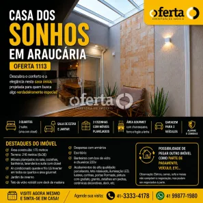 Casa com 3 Quartos à venda, 170m² no Passaúna, Araucária