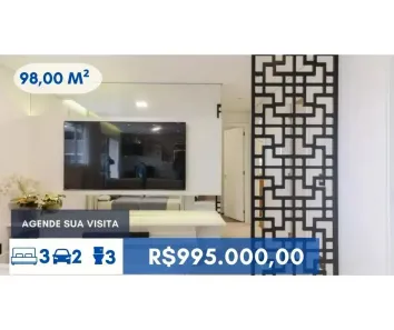 Apartamento com 3 Quartos à venda, 98m² no Vila Polopoli, São Paulo