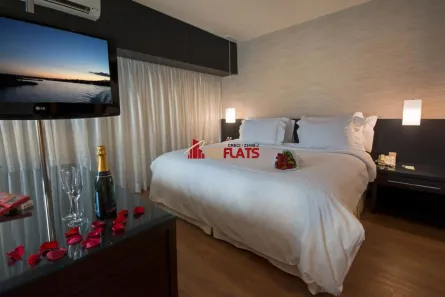 Flat com 1 Quarto à venda, 29m² no Cidade Monções, São Paulo