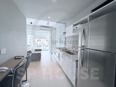 Apartamento com 1 Quarto para venda ou aluguel, 37m² no Brooklin Paulista, São Paulo