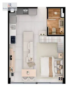 Apartamento com 1 Quarto à venda, 40m² no Centro, Indaiatuba
