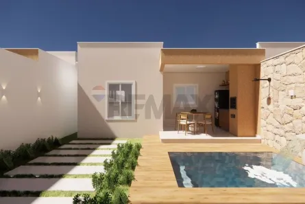Casa de Condomínio com 2 Quartos à venda, 116m² no Jauá (Abrantes), Camaçari
