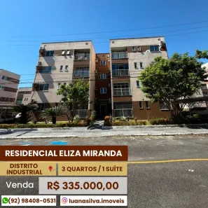 Apartamento com 3 Quartos à venda, 70m² no Japiim, Manaus