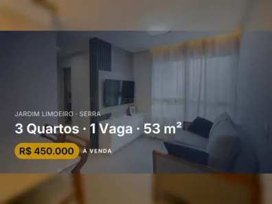 Apartamento com 3 Quartos à venda, 53m² no Jardim Limoeiro, Serra