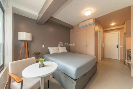 Apartamento com 1 Quarto para alugar, 24m² no Vila Cordeiro, São Paulo