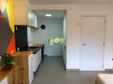 Flat com 1 Quarto para alugar, 27m² no Indianópolis, São Paulo