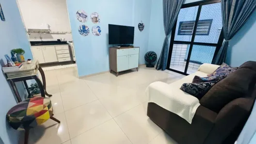 Apartamento com 1 Quarto para alugar, 50m² no Canto do Forte, Praia Grande
